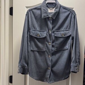 Ashley By 26 International Blue Button Down Shirt